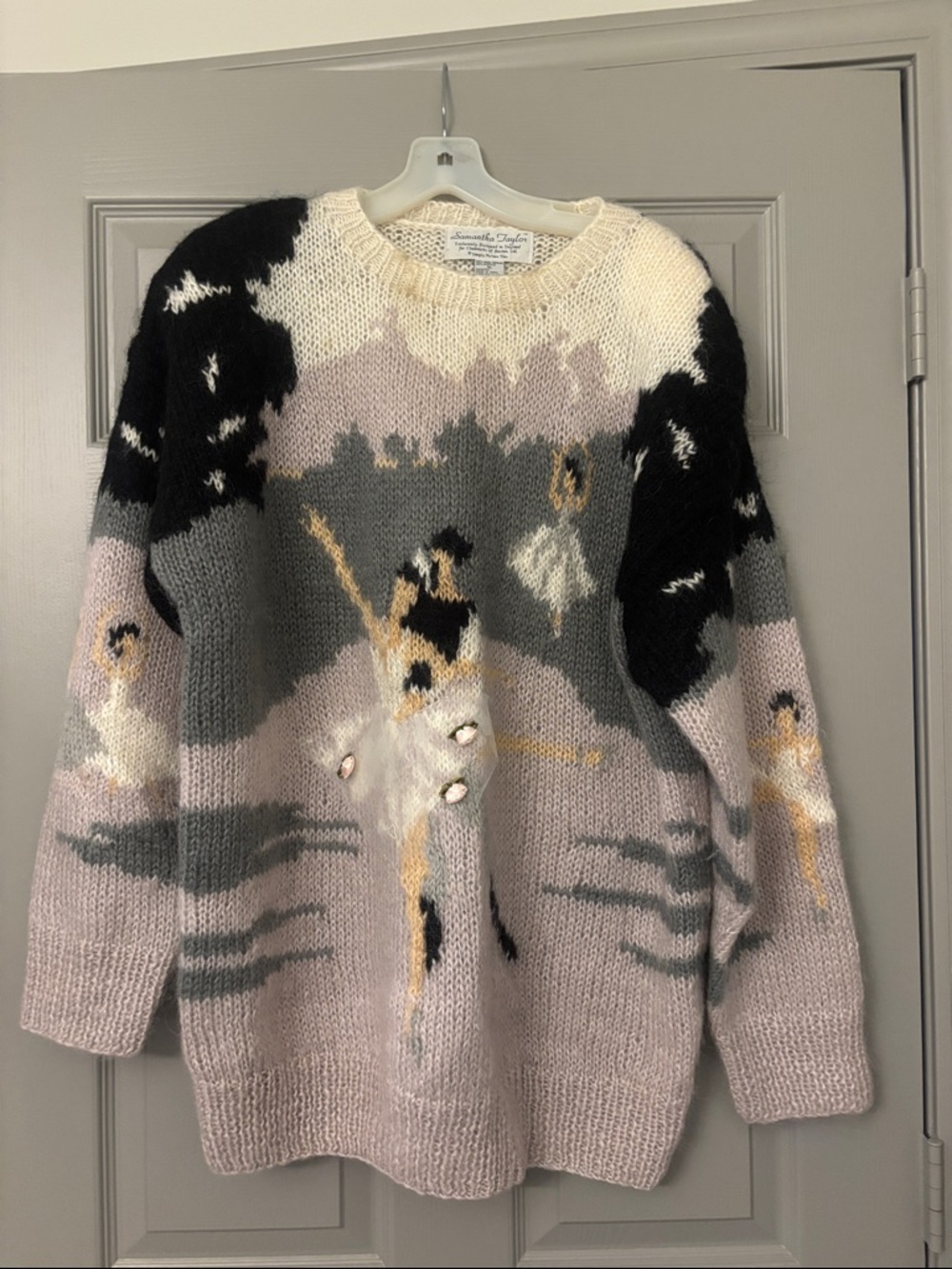 Samantha Taylor Ballet Motif Crewneck Sweater